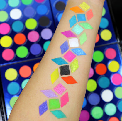 Rude City of Neon Lights - 24 Vibrant Pigment & Eyeshadow Palette