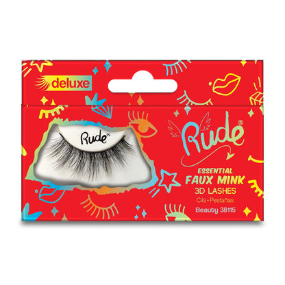 RUDE Essential Faux Mink Deluxe 3D Lashes