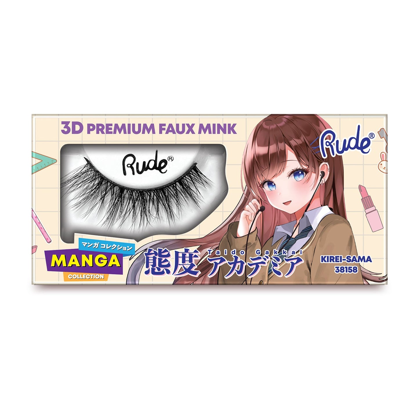 RUDE Manga 3D Faux Mink Lashes