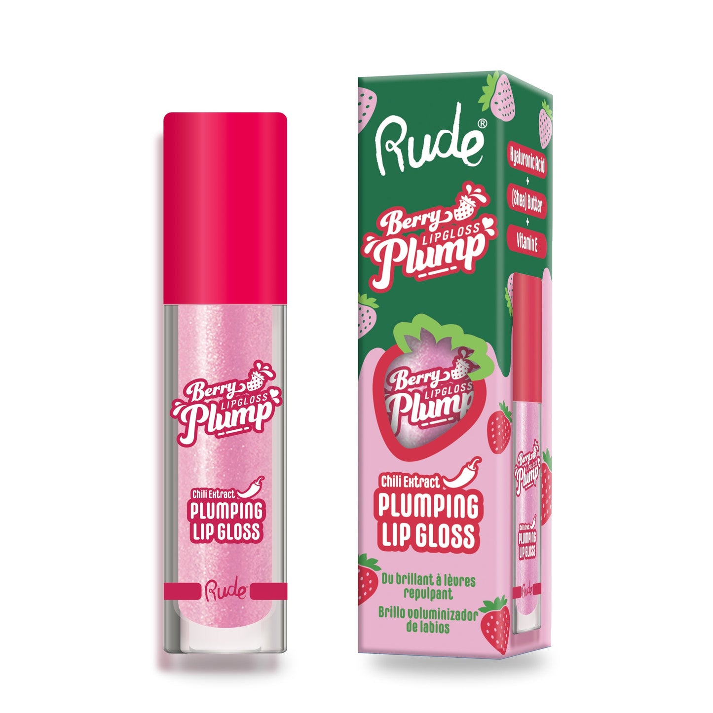 RUDE Berry Plump Plumping Lip Gloss