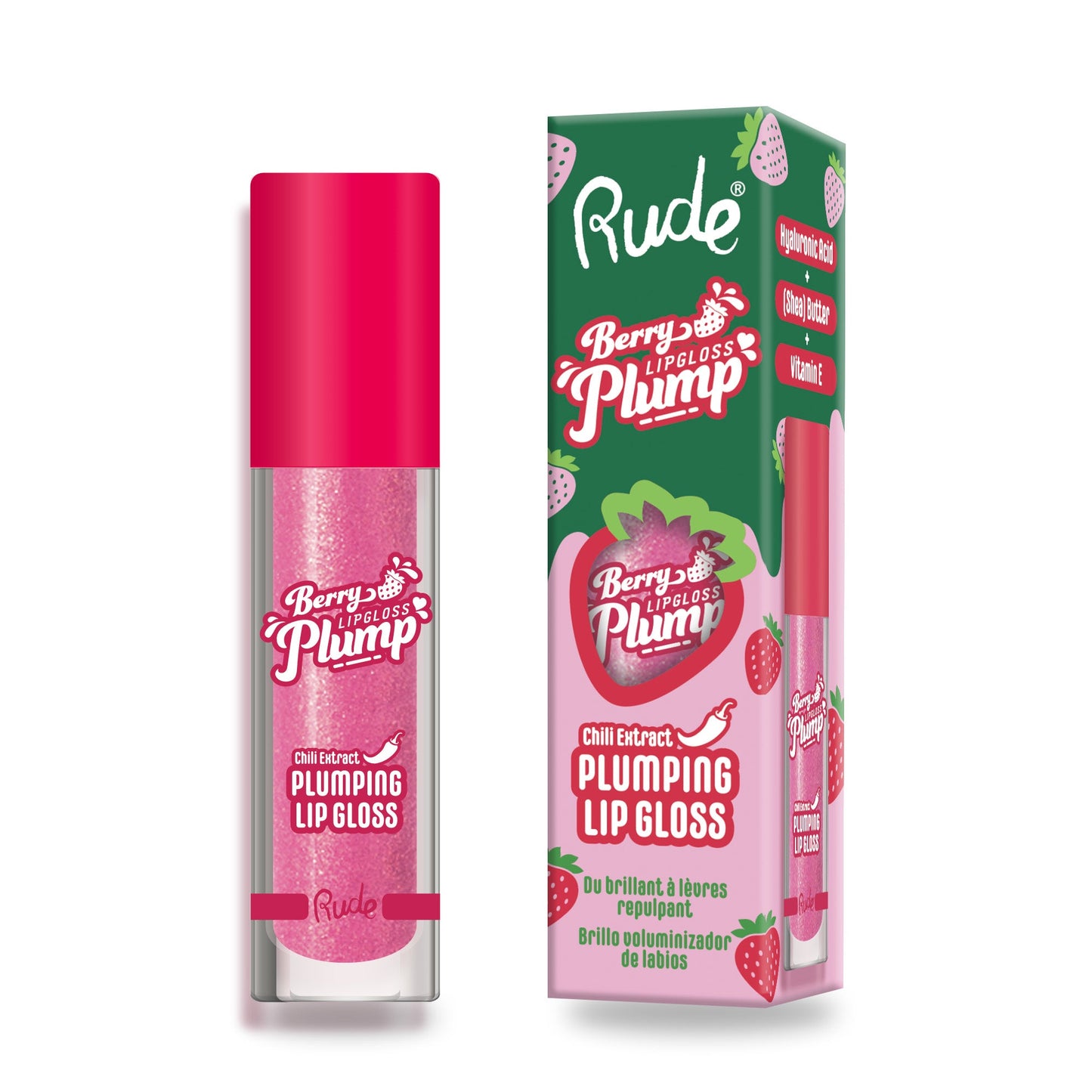 RUDE Berry Plump Plumping Lip Gloss