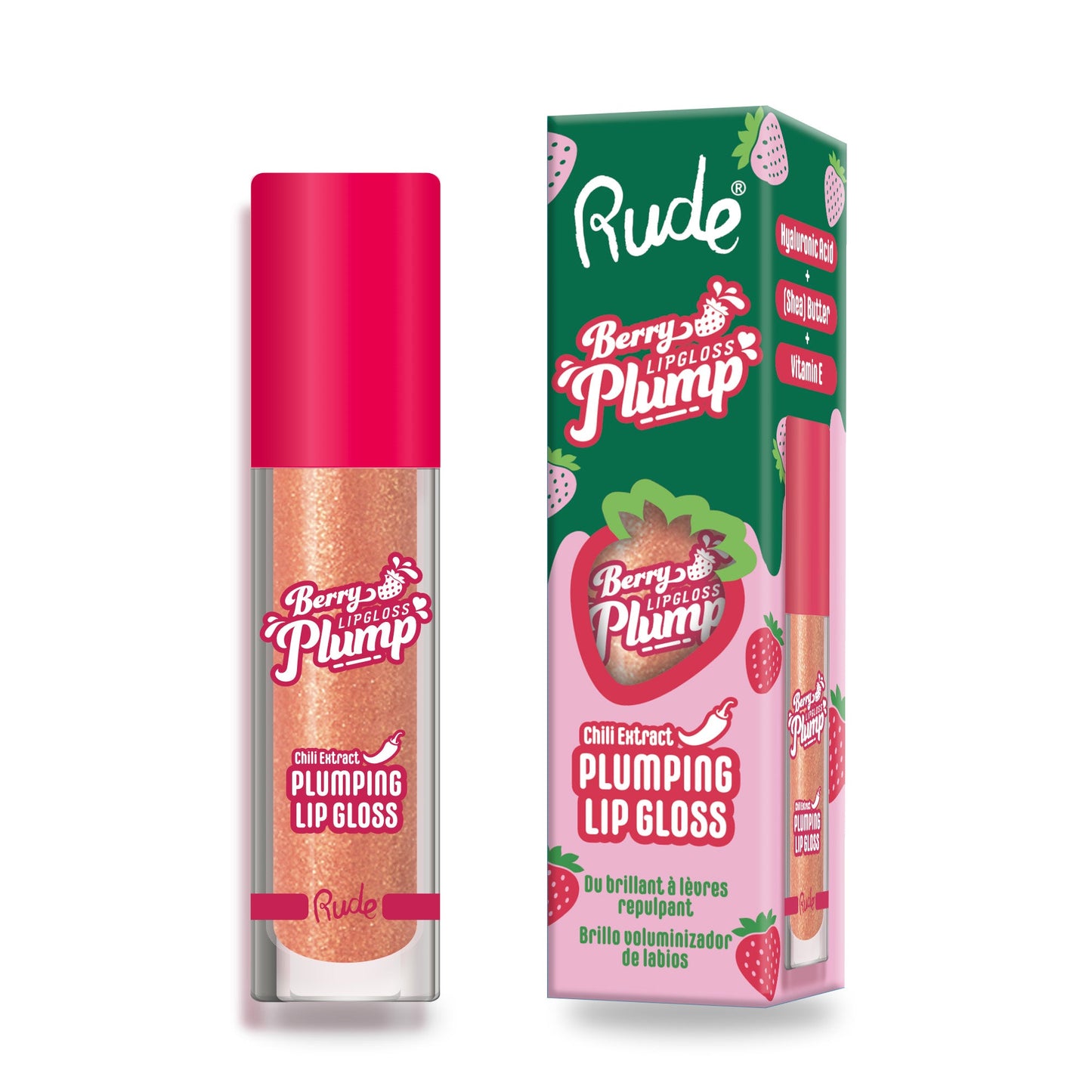 RUDE Berry Plump Plumping Lip Gloss