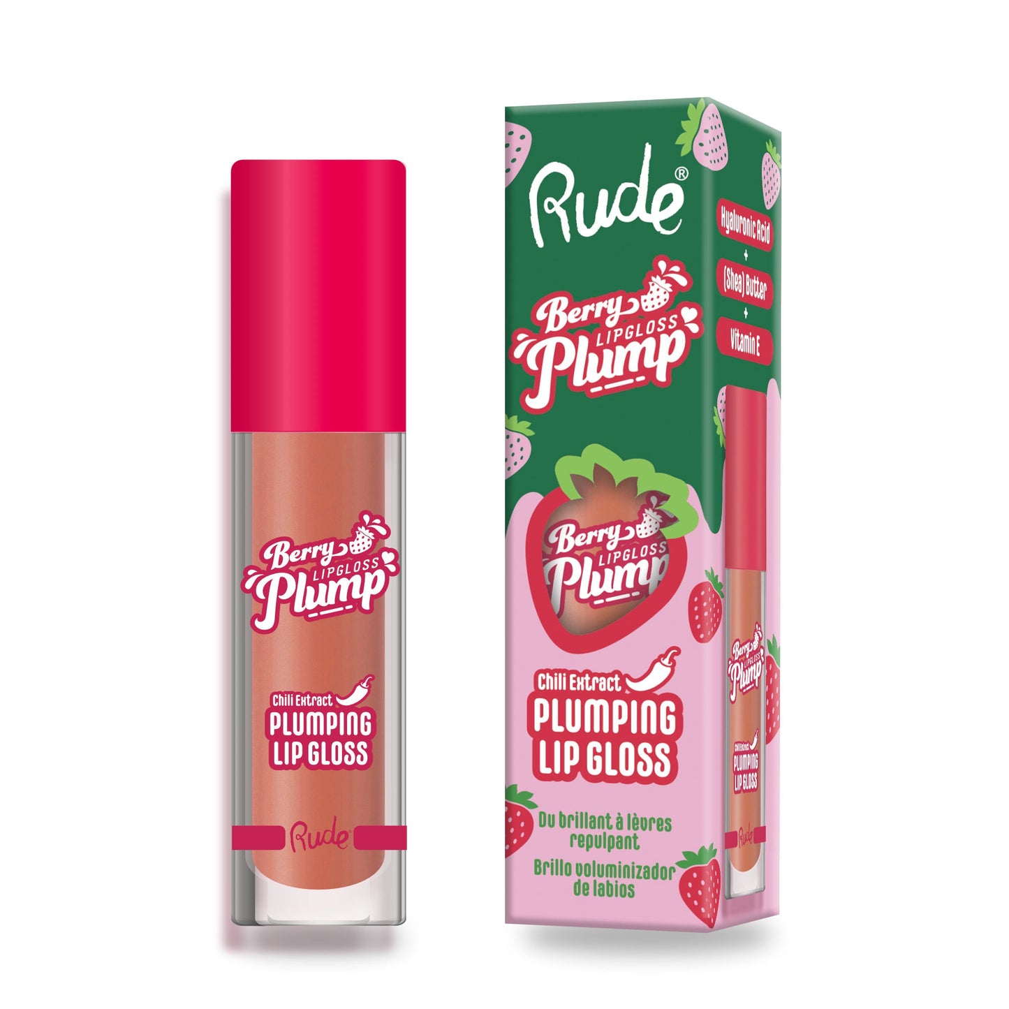 RUDE Berry Plump Plumping Lip Gloss