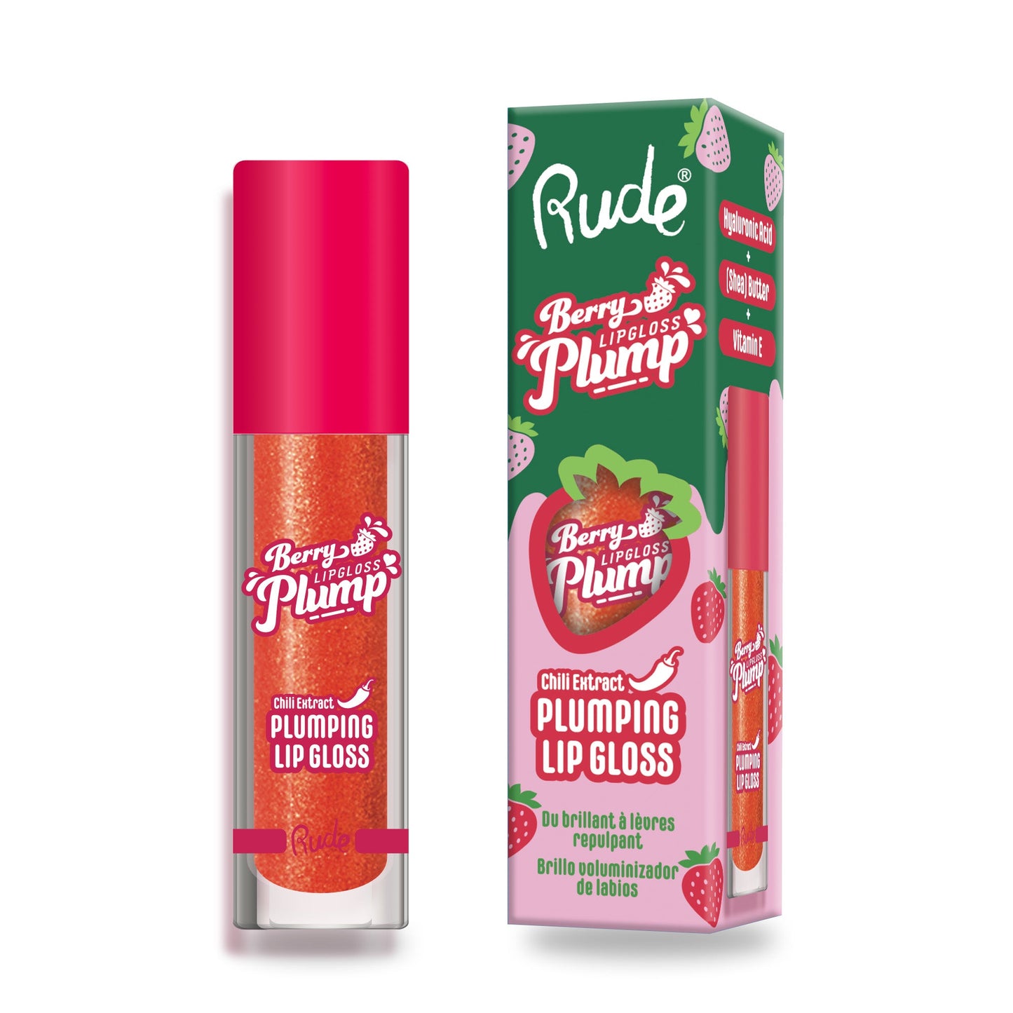 RUDE Berry Plump Plumping Lip Gloss