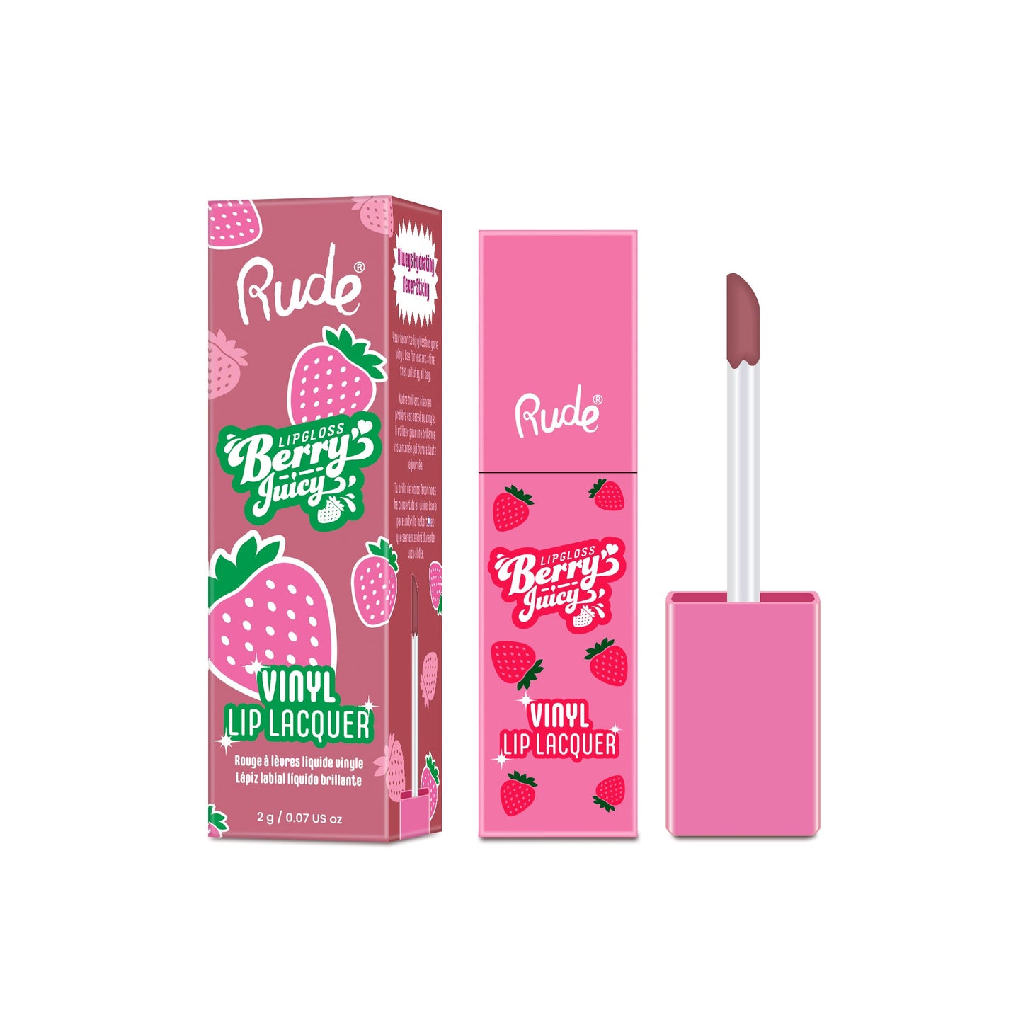 RUDE Berry Juicy Vinyl Lip Lacquer