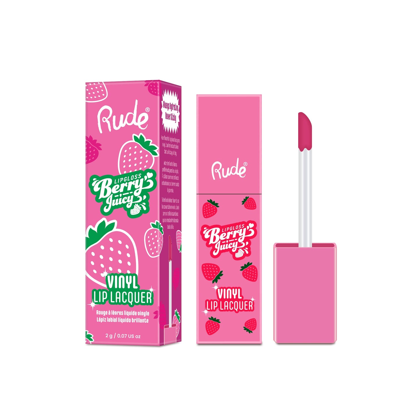 RUDE Berry Juicy Vinyl Lip Lacquer