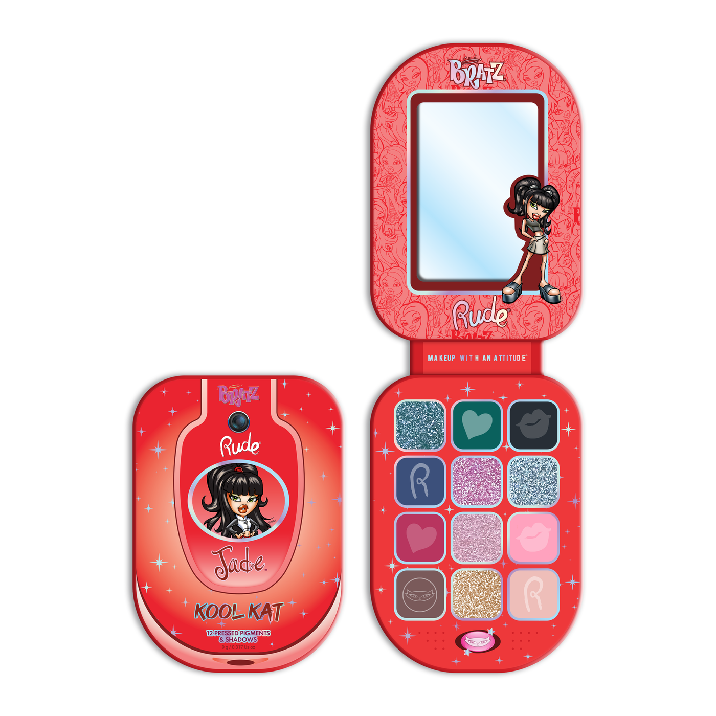 RUDE Bratz Jade Eyeshadow Palette - Kool Kat