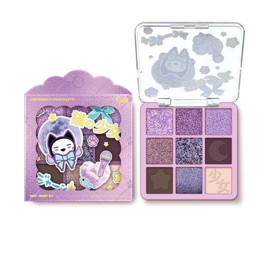 RUDE Chibi Manga 9 Color Eyeshadow Palette