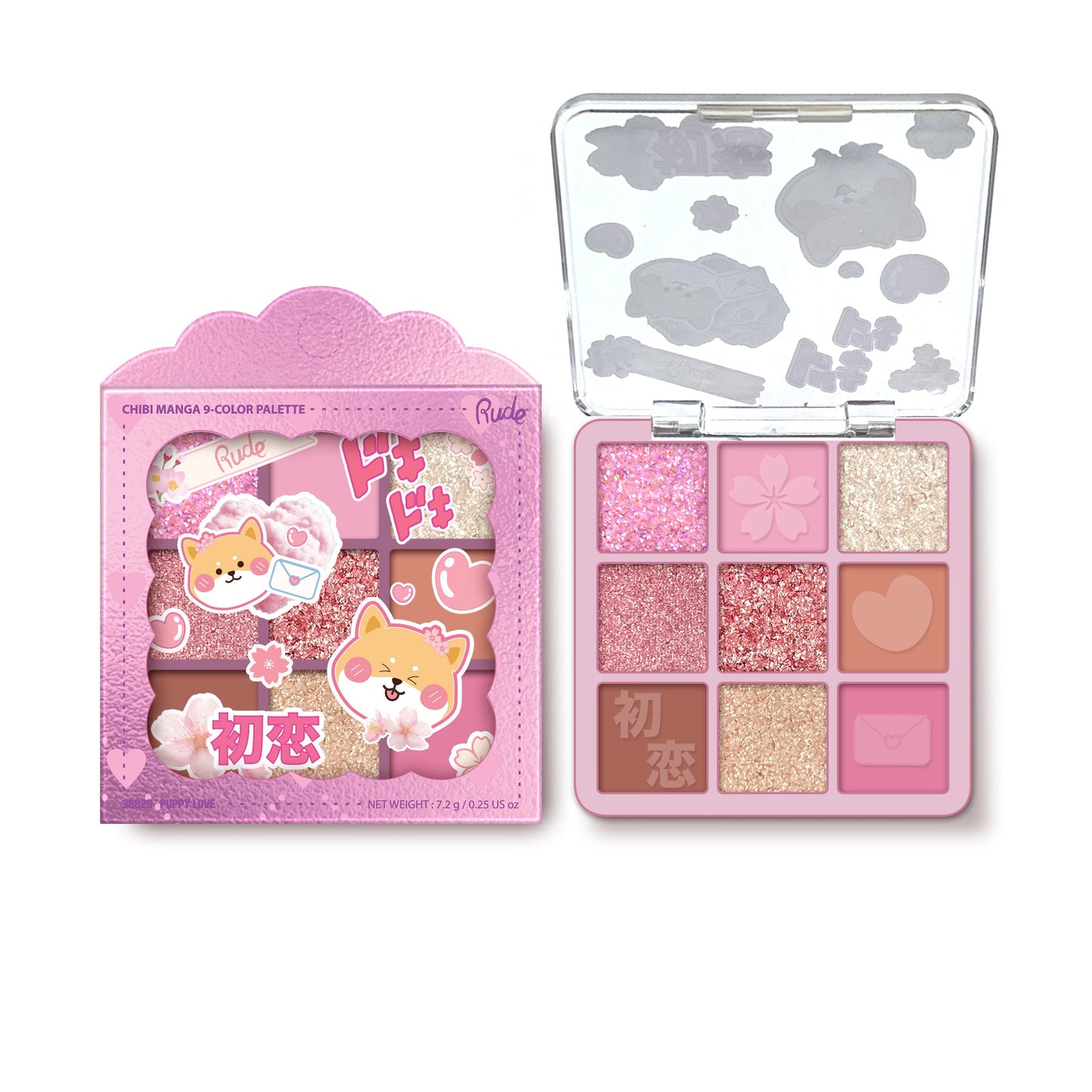 RUDE Chibi Manga 9 Color Eyeshadow Palette