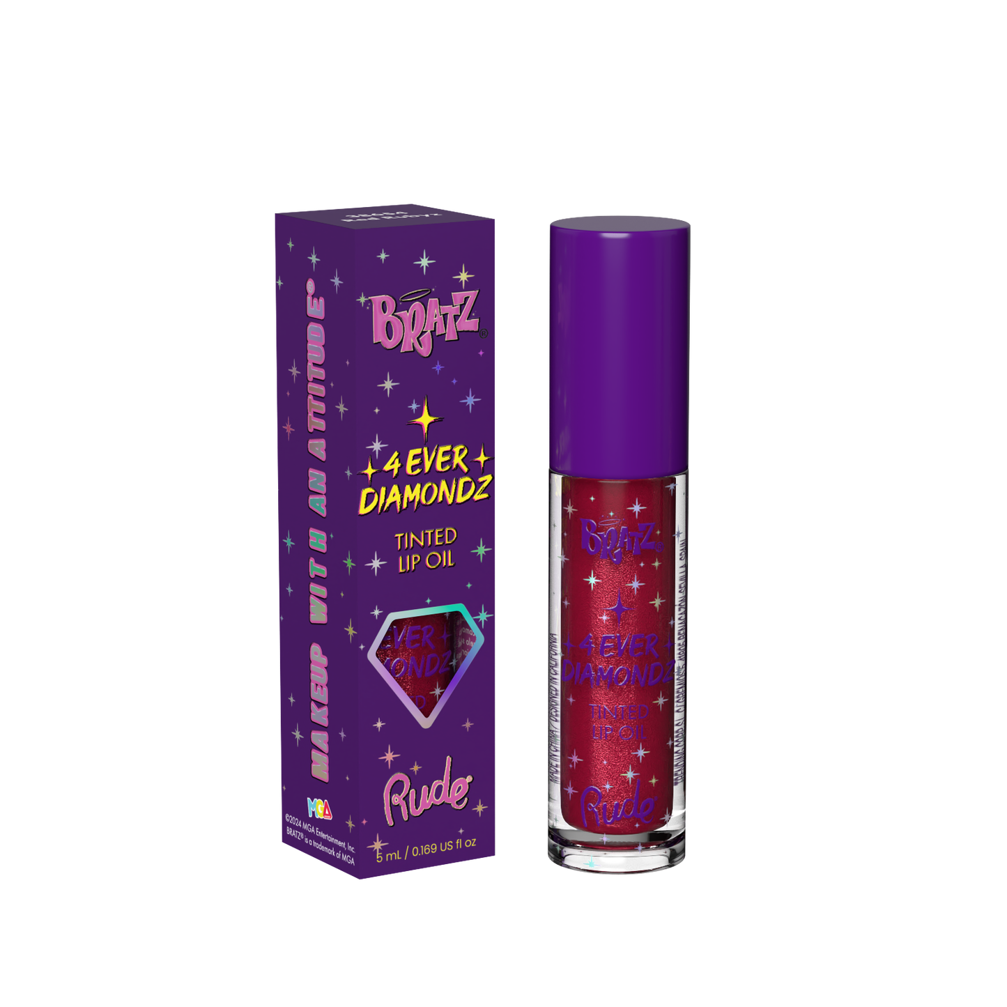 RUDE Bratz 4 Ever Diamondz Tinted Lip Oil