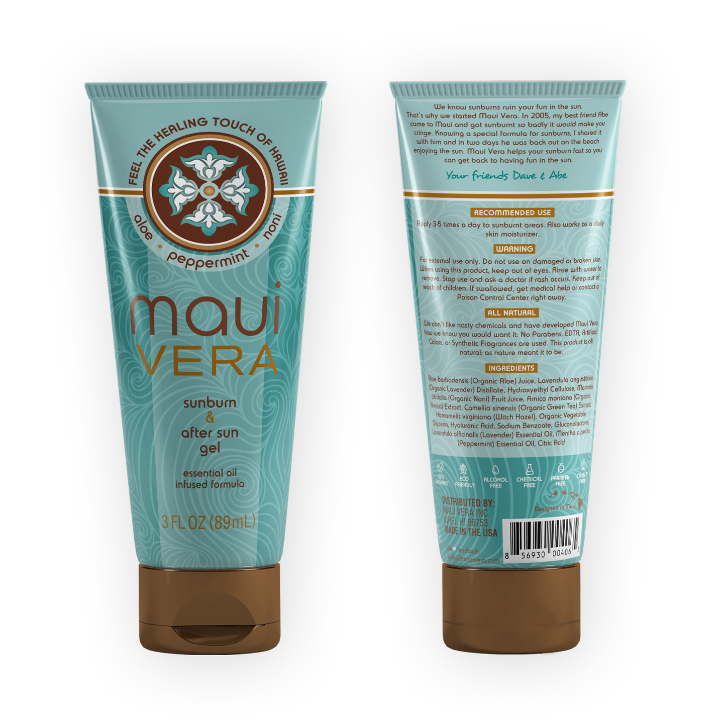 Maui Vera Organic Sunburn & After Sun Gel