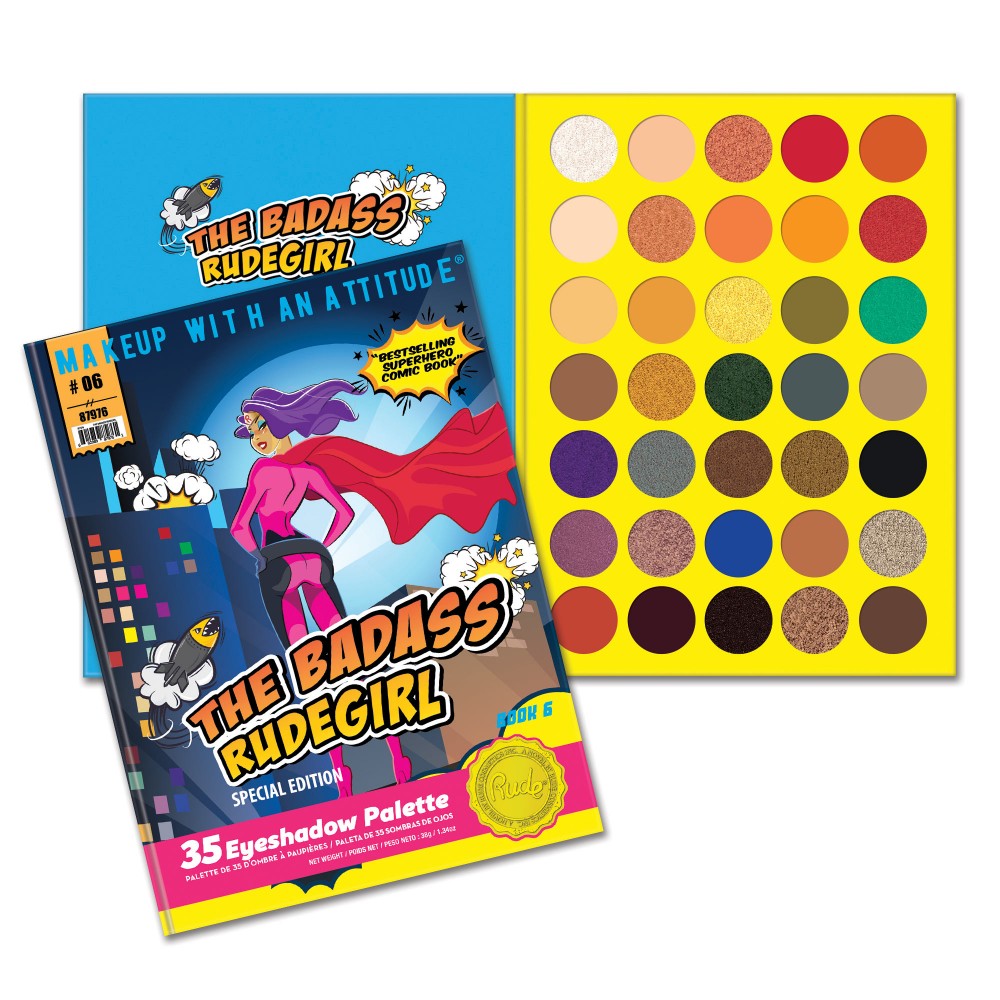 RUDE The Badass RudeGirl 35 Paleta de sombras de ojos - Libro 6