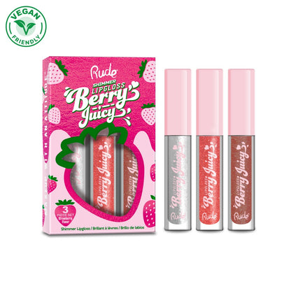 Juego de brillo de labios Berry Juicy de RUDE - Shimmer