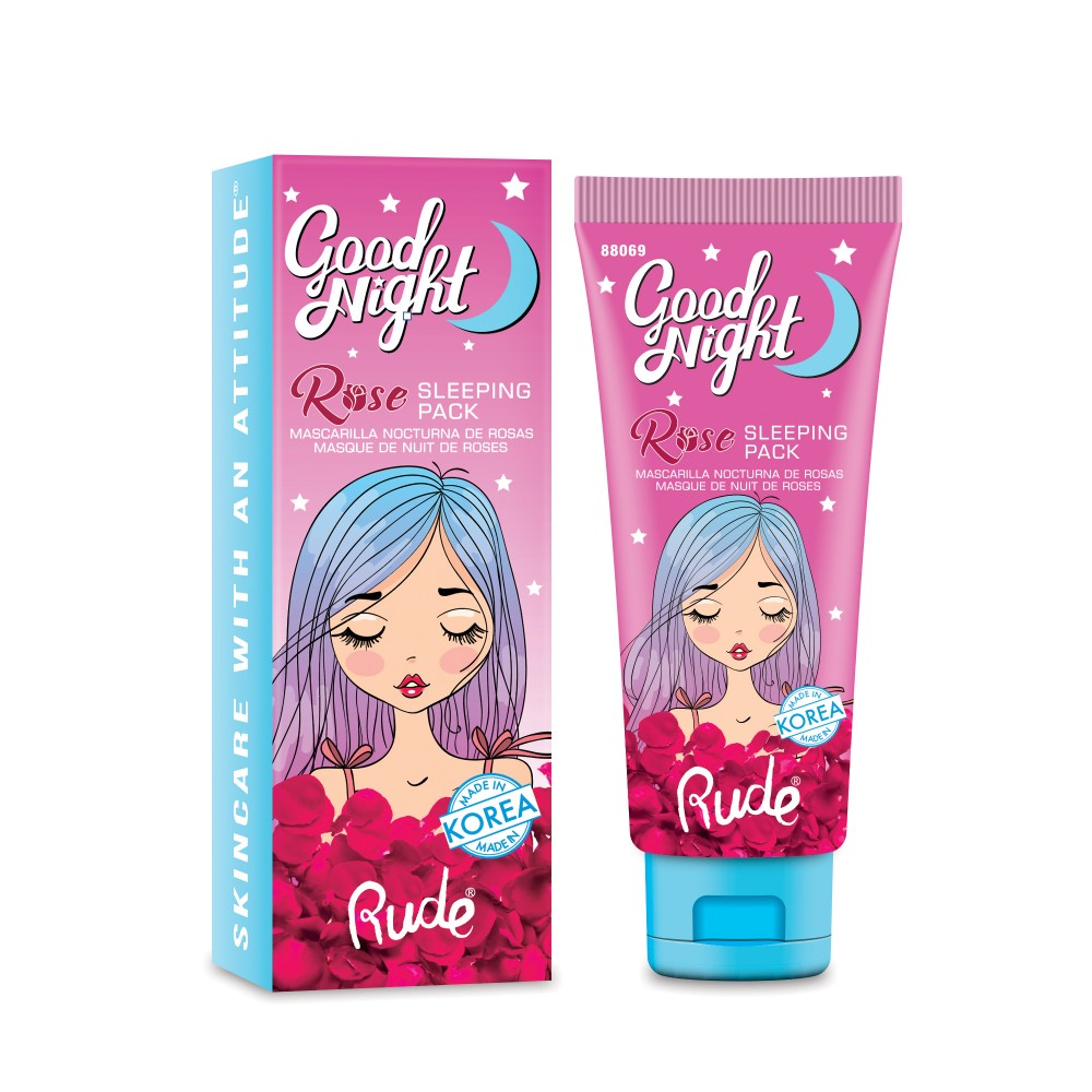 RUDE Good Night Rose Sleeping Pack