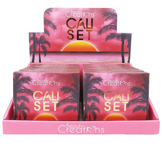 BEAUTY CREATIONS Cali Set Eyeshadow Palette Display Set, 12 pcs