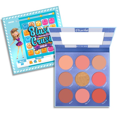 Paleta de rubores de 9 colores RUDE Blush Crush - Subir de nivel