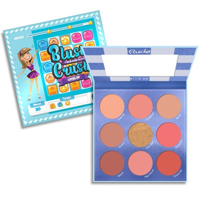 RUDE Blush Crush 9 Color Blush Palette - Level Up