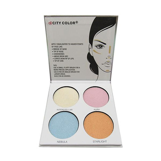 CITY COLOR Glow Pro Stellar Iridescent Highlighting Palette