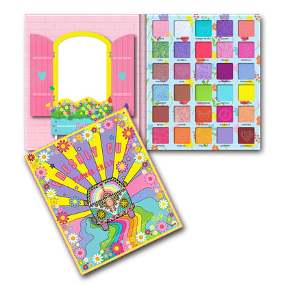 Paleta de sombras y pigmentos prensados ​​RUDE Flower Child 30 - Recién cortado