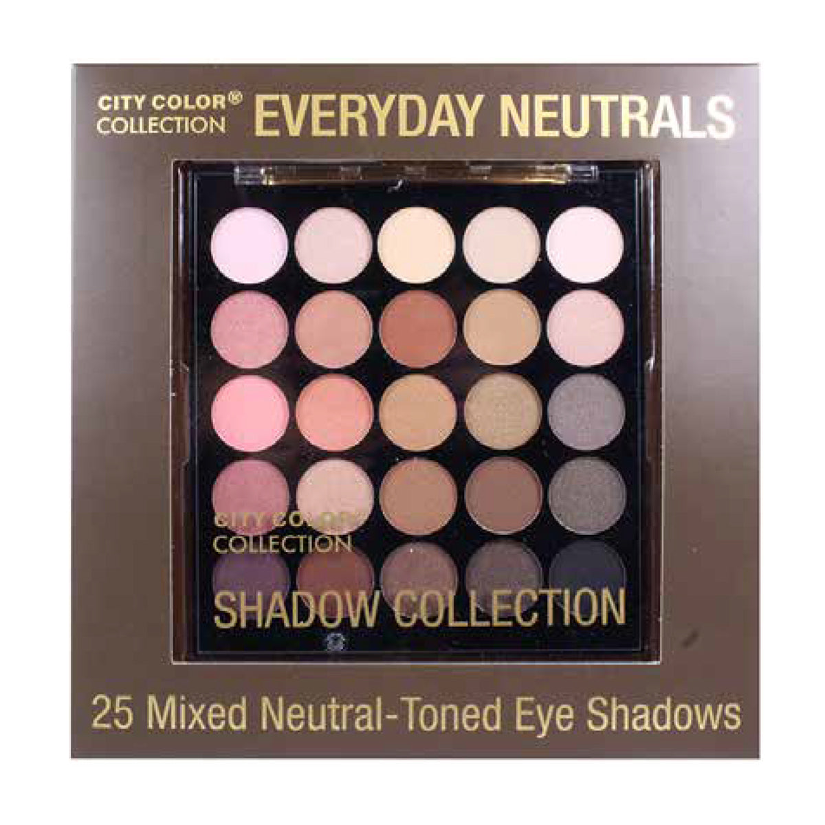 Colección CITY COLOR Paleta de sombras de ojos Everyday Neutrals