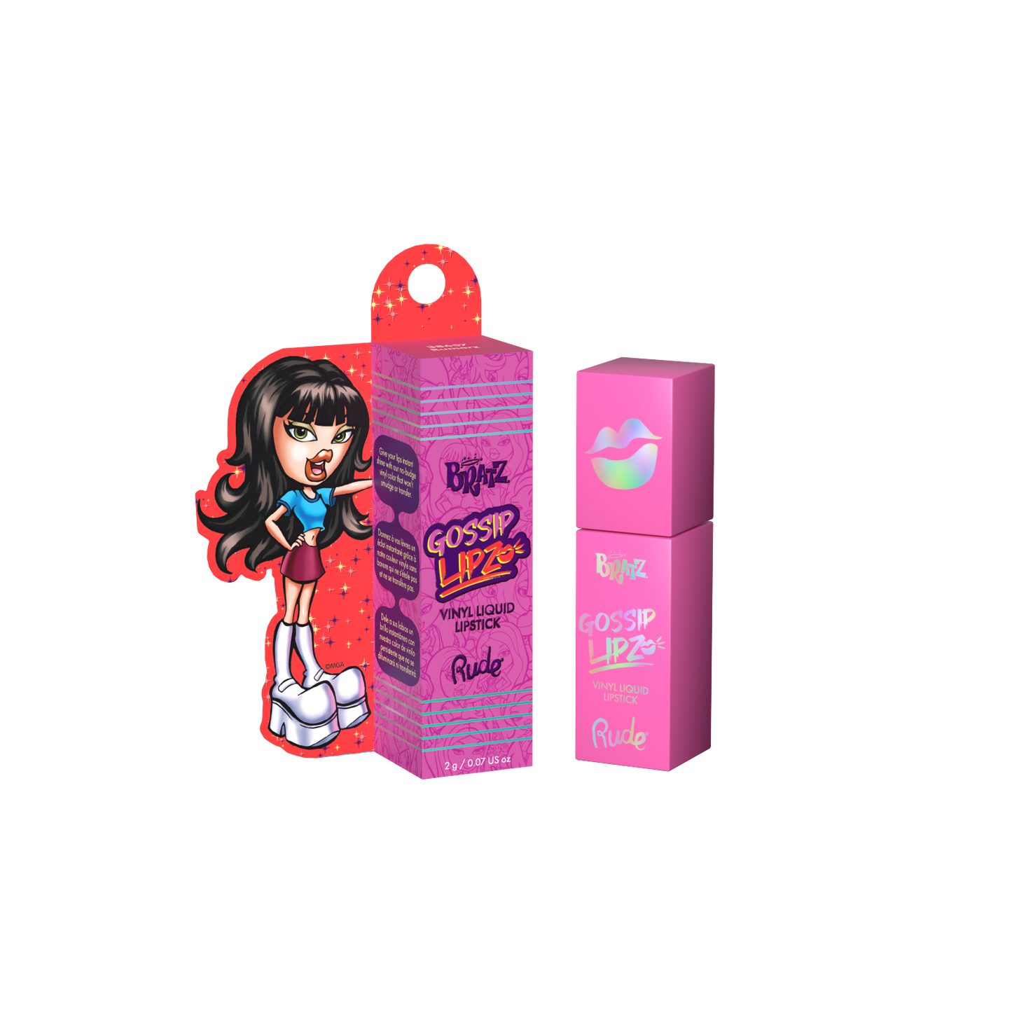 RUDE Bratz Gossip Lipz Vinyl Liquid Lipstick