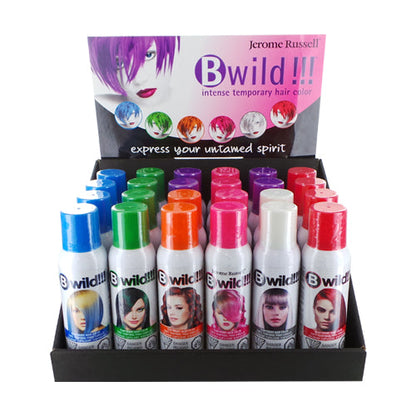 JEROME RUSSELL BWild Temporary Hair Color Spray Display Set - 24 Pieces