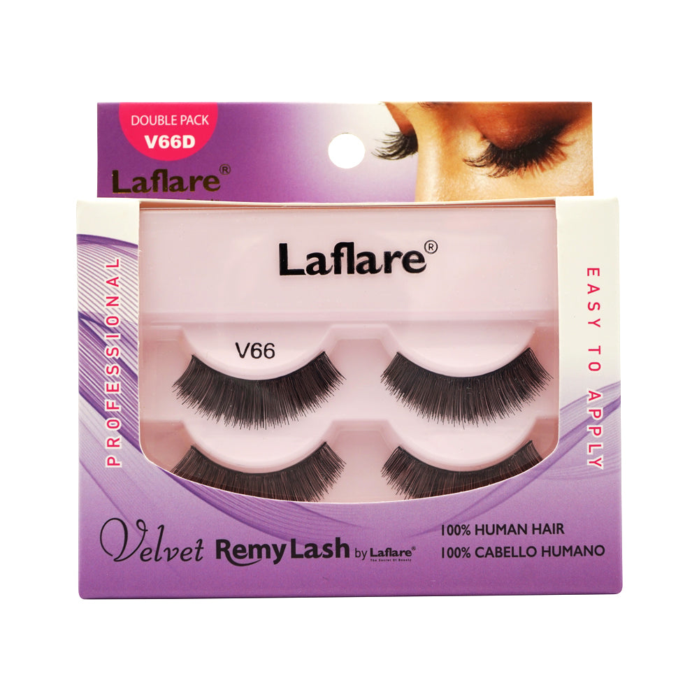 LAFLARE Velvet Remy Lash - Paquetes dobles