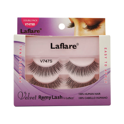 LAFLARE Velvet Remy Lash - Paquetes dobles