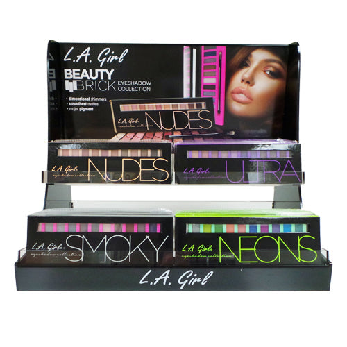 L.A. GIRL Beauty Brick Eyeshadow Collection Display Set - 48 Pieces