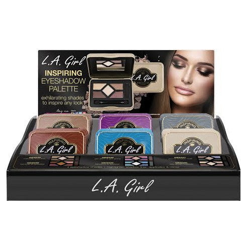 LA GIRL Inspiring Eyeshadow Palette Display Set, 72 piezas