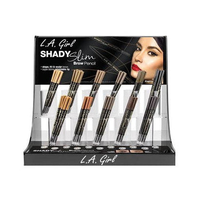 L.A. GIRL Shady Slim Brow Pencil Display Set 198 Pieces