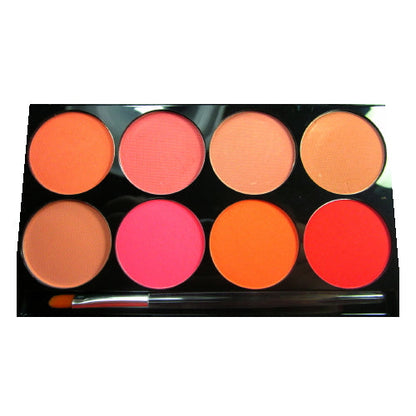 Paleta de 8 colores en polvo para mejillas mehron