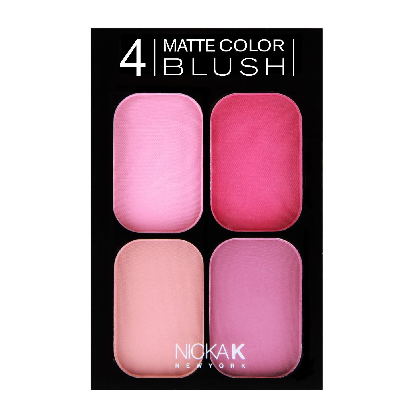 NICKA K 4 Matte Color Blush Set