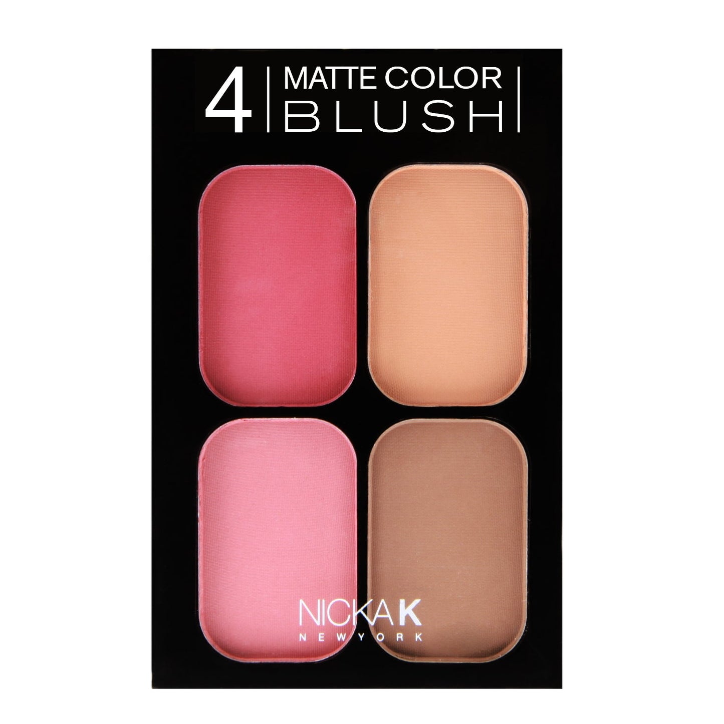 NICKA K 4 Matte Color Blush Set