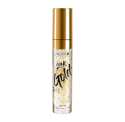 NICKA K Brillo de labios dorado de 24 quilates