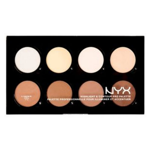 Paleta profesional de iluminadores y contornos de NYX