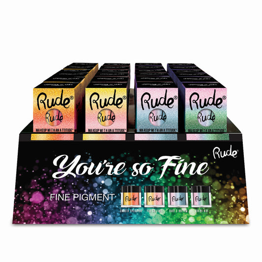 RUDE You're So Fine Pigment Acrylic Display, 48 Pieces