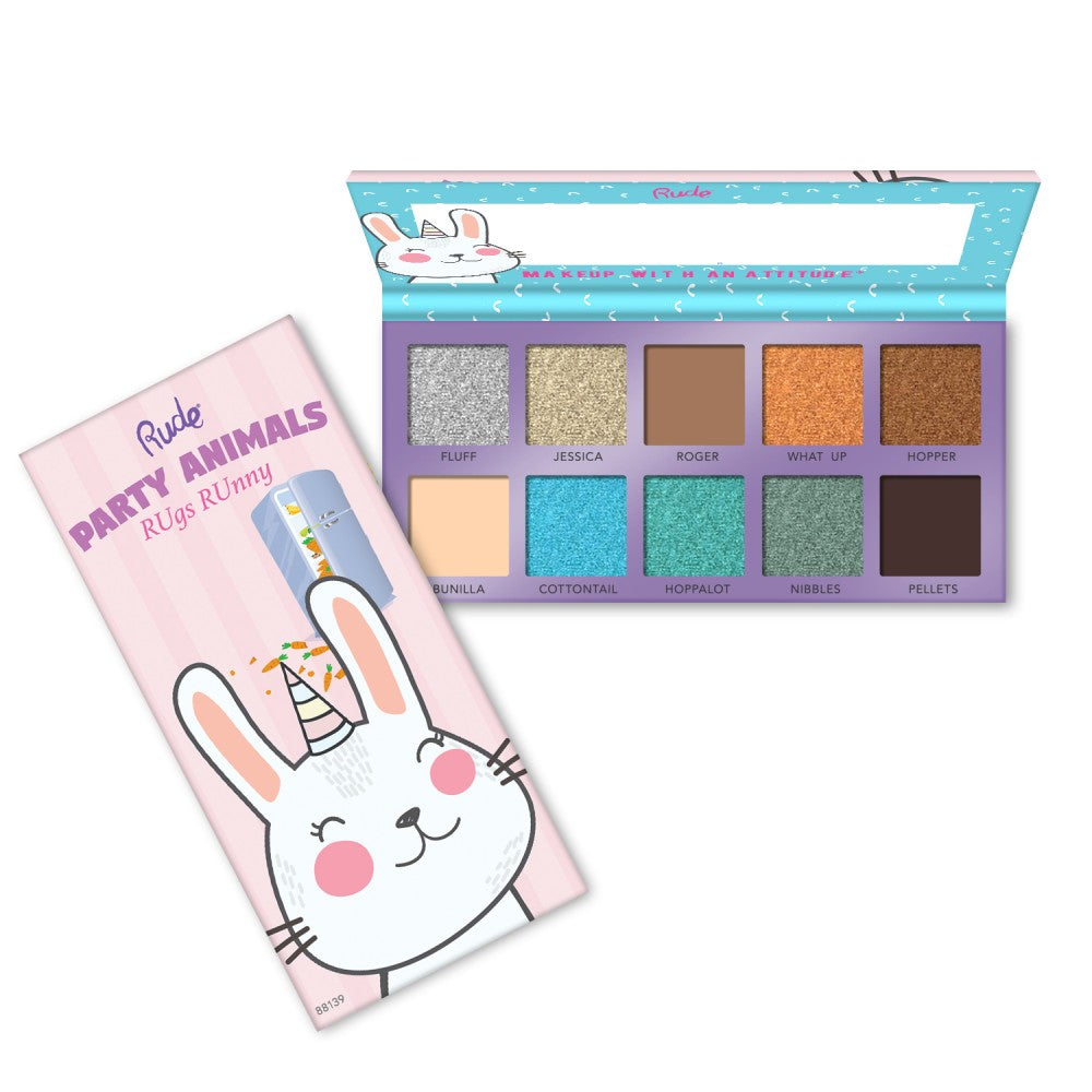 RUDE Party Animals Paleta de 10 sombras de ojos