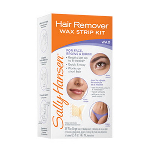 SALLY HANSEN Hair Remover Wax Strip Kit for Face - SH2035 (NOF)