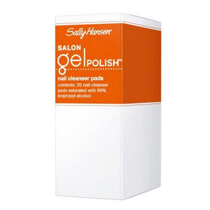 SALLY HANSEN Salon Gel Polish Nail Cleanser Pads - Almohadillas limpiadoras de esmalte de gel