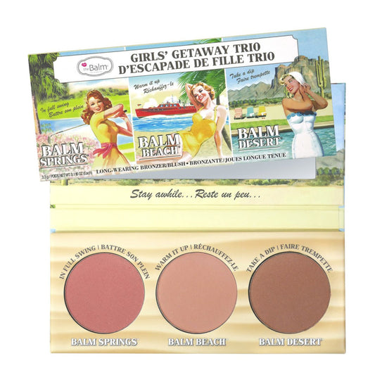 Trío de escapada de chicas theBalm