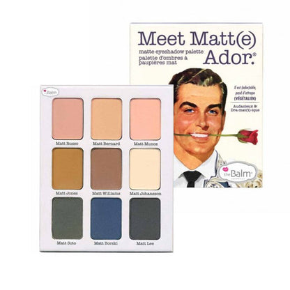 theBALM Meet Matt(e) Ador Paleta de sombras de ojos mate