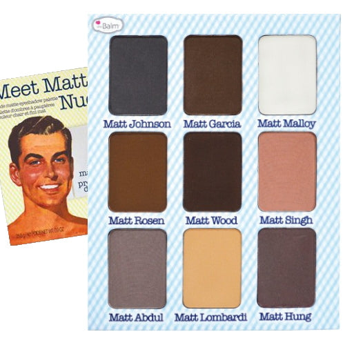 theBalm Meet Matt(e) Paleta de sombras de ojos desnudas - 9 tonos