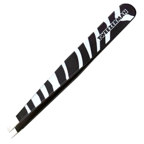 TWEEZER MAN Pinza Inclinada Estampado Cebra - Negro