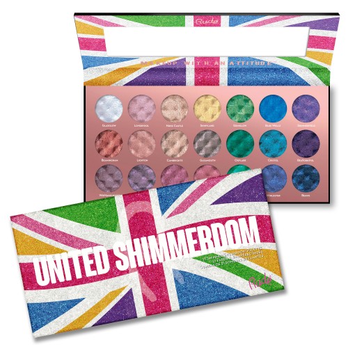 RUDE United Shimmerdom - Paleta de sombras de ojos 21 Shimmer