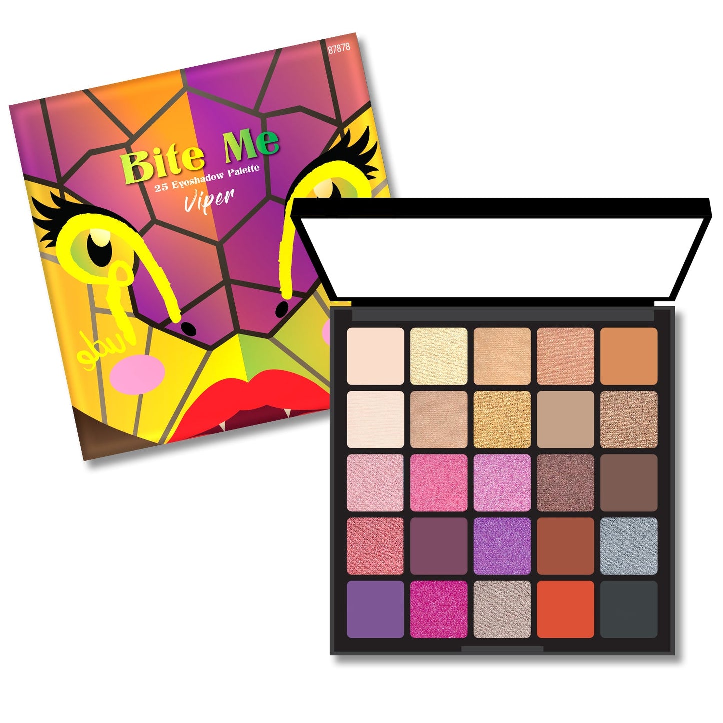 Paleta de sombras de ojos RUDE Bite Me 25 - Viper