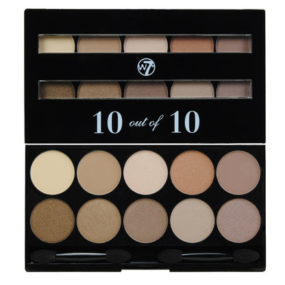 Paleta de sombras de ojos 10 de 10 Perfect W7 - Marrones