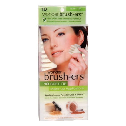 Aplicadores de maquillaje Wonder Brush-ers - 10 puntas suaves - Blanco