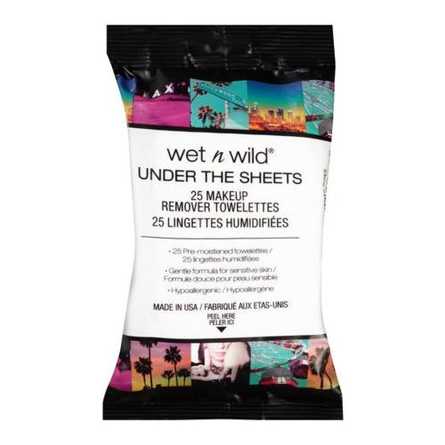 WET N WILD Toallitas desmaquillantes debajo de las sábanas - 25 toallitas