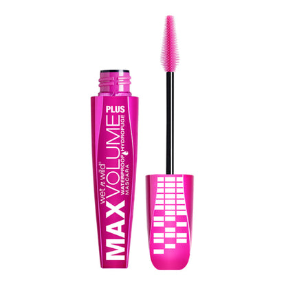 Máscara de pestañas resistente al agua WET N WILD Max Volume Plus - Amp'd Black